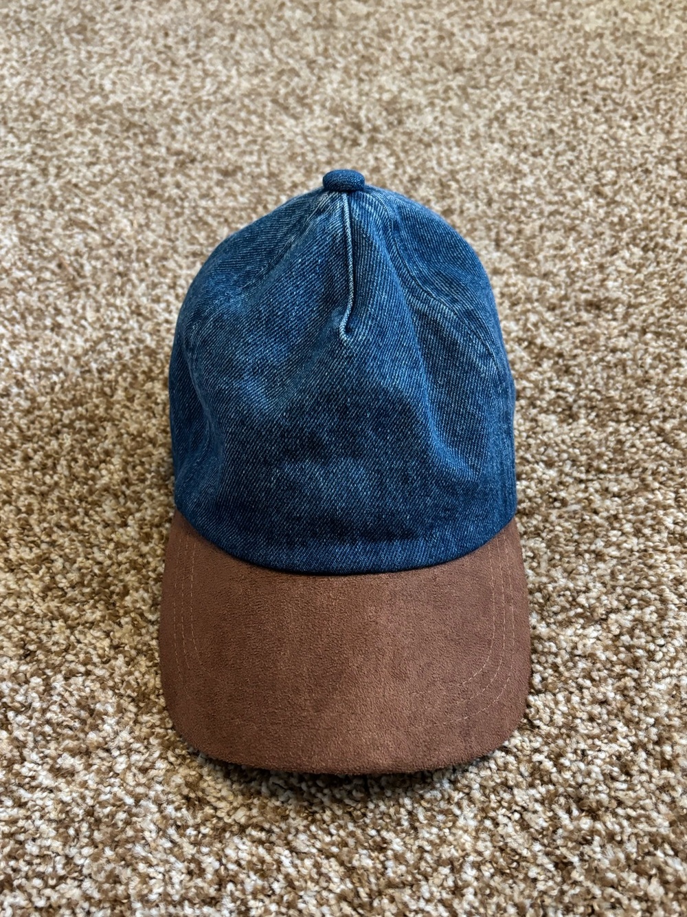 Universal Thread || Denim Blue and Brown Two-Tone Baseball Cap
